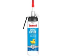UniBond Bath & Kitchen Sealant, Mould Resistant White Silicone, 1 x 104 g