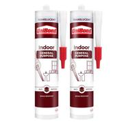 Unibond General Purpose Weatherproof Sealant Cartridge Translucent 273G, 2 Pack