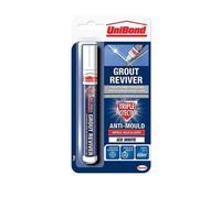 Unibond Grout Reviver Pen 7Ml (5 Pack) - Ice White Anti-Mould Formula For Walls