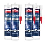 Unibond Healthy Kitchen & Bathroom Anti-Mould Silicone Sealant 274G, 4 Pack
