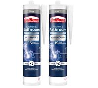 Unibond Kitchen & Bathroom Anti-Mould Cartridge Concrete Grey - 274g (Pack of 2)