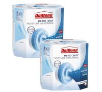 Unibond Moisture Absorber Refills Neutral (2 Refill Tabs = Pack of 4) | Long Lasting Humidity Control Tabs for Damp, Condensation & Odour | Suitable for Home, Office, Kitchen & Caravans