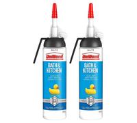 UniBond Mould Resistant Bath and Kitchen Silicone Sealant White, 104g - Buy 2 / 500g