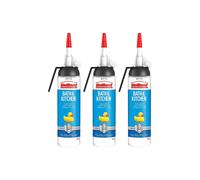 UniBond Mould Resistant Bath & Kitchen 'Silicone Sealant' White 104g, 3pk Unibond White