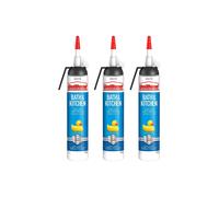 UniBond Mould Resistant Bath & Kitchen 'Silicone Sealant' White 208g, 3pk Unibond White