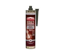Unibond Multipurpose Transparent Silicone Sealant, Mould-Resistant Bathroom & Window Caulk, Clear Waterproof Sealant, 1 x 280ml Cartridge