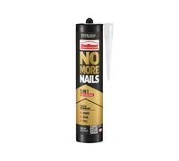 UniBond No More Nails 3in1 White, High Strength All Purpose Adhesive, Bonds, Seals & Fills, Waterproof Grab & Gap Filler for Wood, Tile, Metal