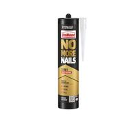 UniBond No More Nails 3in1 White, High Strength All Purpose Adhesive, Bonds, Seals & Fills, Waterproof Grab & Gap Filler for Wood, Tile, Metal, Concrete, Indoor & Outdoor Use, 280ml Cartridge