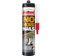 UniBond No More Nails All Materials Grab Adhesive, High Strength Bonding, No Nails Required, White, 390 g Cartridge