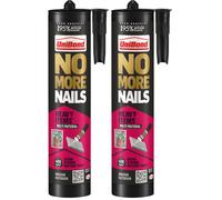 UniBond No More Nails All Materials Heavy Objects White Grab Adhesive, Extra Strong Construction Glue for Wood, Brick, Metal, Ceramic & Concrete, Ind