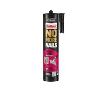 UniBond No More Nails All Materials Heavy Objects White Grab Adhesive, Extra Strong Construction Glue for Wood, Brick, Metal, Ceramic & Concrete, Indoor & Outdoor Use, 280 ml Cartridge