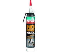 UniBond No More Nails All Materials Interior And Exterior Construction Adhesive, All Materials Grab Adhesive In Pressure Pack, Indoor And Outdoor, No Nails Required, White, 326 g Pressure Pack