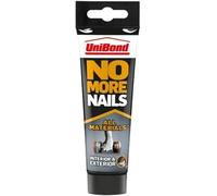 UniBond No More Nails All Materials Interior & Exterior Construction Adhesive, All Materials Grab Adhesive, High Strength Bonding, White, 142 g Tube