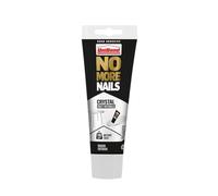 UniBond No More Nails Crystal Clear Adhesive, Transparent High-Strength Grab Glue for Wood, Metal, Tile & Plastic, Bonds, Seals & Fills, Shock & Weather Resistant, 1 x 200 ml Tube