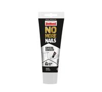 UniBond No More Nails Crystal Clear Adhesive, Transparent High-Strength Grab Glue for Wood, Metal, Tile & Plastic, Bonds, Seals & Fills, Shock & Weather Resistant, 1 x 200 ml Tube