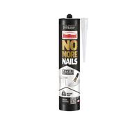 UniBond No More Nails All Materials Crystal Clear High Strength Grab Adhesive, Transparent Construction Glue for Wood, Metal, Brick, Glass & Tile, Indoor & Outdoor Use, 280 ml Cartridge