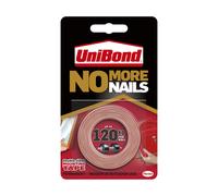 Unibond No More Nails On A Roll, Double-Sided Tape for Reliable Instant Bonding, Multipurpose Adhesive Tape, Adhesive Strips for Indoor/Outdoor Use