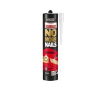 Unibond No More Nails Original Heavy Duty Mounting Adhesive Glue 280ml Cartridge, Strong Grab No Nails Fixing, Multi-Surface Bonding for Wood Metal Brick Stone