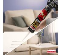Unibond No More Nails Original Heavy Duty Mounting Adhesive Glue 280ml Cartridge