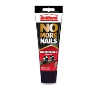 UniBond No More Nails Original, Heavy-Duty Mounting Adhesive, Strong Glue for Wood, Ceramic, Metal & More, White instant Grab Adhesive, 1 x 200ml Tube
