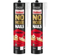 UniBond No More Nails Original High Strength Grab Adhesive, Heavy Duty Mounting Glue for Wood, Brick, Metal, Ceramic & Plaster, Instant Grab Interior Construction Adhesive, 280ml Cartridge (Pack of 2)