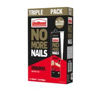 UniBond No More Nails Original High Strength Grab Adhesive, Heavy Duty Mounting Glue for Wood, Brick, Metal, Ceramic & Plaster, Instant Grab Interior