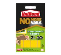 Unibond No More Nails Ultra Strong Double Sided Mounting Tape Removable 20mm x 40mm (Pack 10 Strips) - 2675762
