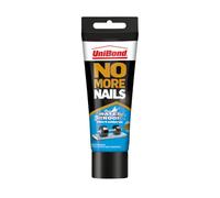 UniBond No More Nails Waterproof, Heavy-Duty Mounting Adhesive, Strong Glue for Mirrors, Wood, Ceramic, Metal etc., No Nails Instant Grab Adhesive Indoor & Outdoor, 1 x 340g Tube