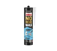 Unibond No More Nails Waterproof Instant Grab Mounting Adhesive Glue 280ml Cartridge, Strong Heavy Duty Fixing for Indoor and Outdoor Surfaces, Multi