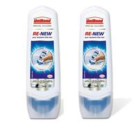UniBond Re-New Silicone Sealant / White sealer for bathroom, kitchen, sink or shower / Triple protect mould resistance / 1 x 100ml (2 Packs, Multi)