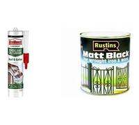 UniBond Roof & Gutter Sealant (1x504g) Including Rustins Paint Matt Black 250ml