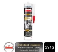 Unibond Seal & Bond Sealant Cartridge Translucent Multi-Purpose Adhesive, 291g
