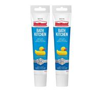 Unibond Silicone Sealant Anti-Mould & Waterproof For Kitchen & Bathroom, 50Ml 2 Pack