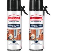 UniBond Universal Expanding Foam, Fast-Drying Foam Insulation to Seal & Fill Large Gaps, Versatile Sealant for Acoustic, Thermal, Insect & Rodent Insulation, 1x500ml (Pack of 2)