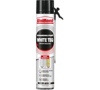 UniBond White Teq Expanding Foam, Superior Insulation, Fills and Seals, Ideal for Big Gaps and Holes, for Indoor and Outdoor Use, Thermal Insulation, Guaranteed Noise Reduction, Straw PU Foam 1x750ml