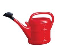 Unibos | 10L Red Plastic Watering Can With Black Rose Head For Plants, Vegetable Patches & Large Plants (Red)
