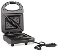 Unibos 120W Automatic Shut-Off 2-Slice Truck Lorry Caravan Camping Van Portable Sandwich Toast Maker Black