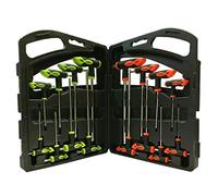 Unibos | 16 PCS CRV T Handle Hex & Star S/Drive| Metric Ball End Allen Hex Key Set & Torx/Star Key Set | Sizes T30-T50 | for Furniture Assembly,Bike,Motorcycle Maintenance & Household DIY