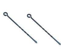 Unibos 2 Heavy Duty Black Cast Iron Poker Fireside Coal Open Fire Wood Burner Stoves - 460mm - 18'' Home Fireside Accessory Fireside Companion Poker