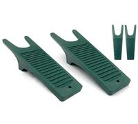 Unibos | 2 Pack Heavy Duty Welly Boot Remover, Sturdy Plastic Boot Puller For Easy Removal Of All Types/Sizes Of Boots With Anti-Slip Rubber Grip & Shoe Scraper To Remove Mud