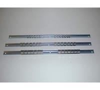 Unibos 3pc Socket Rail Set 1/2" 3/8" 1/4" Storage Holder Grip Organiser 14 Per Rail