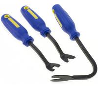 Unibos | 3Pc Trim Removal Tools, Pry Tools, Car Pry Tool Kit, Door Interior Upholstery Panel Trim Fastening Clip Remover Set Hand Tool Vehicle DIY