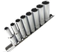 Unibos | 9Pc 1/4" Af Deep Sockets CRV