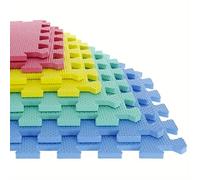 Unibos | 9pc Kidz Interlocking Foam Play Mat Set, Great for Babies, Toddlers or Exercise, EVA Foam Interlocking Floor Tile | Each Tile 32 x 30cm
