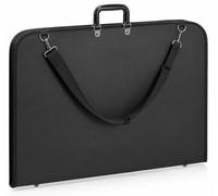 Unibos | A2 Portfolio Carry Case for Artists, Art Portfolio Bag with Adjustable Shoulder Strap, Large Drawing & Document Storage Case Artwork, Architecture, Black 62.3x45.5x4.3 Cm