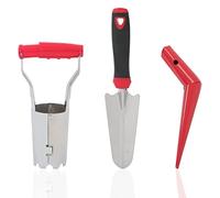 Unibos | Bulb Planter Tool | Durable Bulb Planter Set for Quick and Consistent Planting | Ideal Bulb Transplanter Kit and Bulb Planting Tools | Automatic Soil Release Mechanism | 3Pcs Set