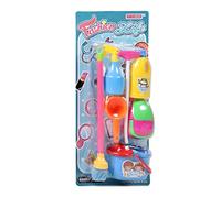 Unibos Children Cleaning Set I 6 PCS Pretend Play Household Toys I Inc Mop and Bucket with Attachment I Mini Housekeeping Toy Kit I Realistic Play! I for Children Aged 3+