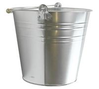 Unibos | Galvanised Metal Bucket 10L | Steel Bucket With Handle For Hot Ash Garden Waste Etc | High Grade Multipurpose | Home & Garden, Hot Ash, Bathroom, Garden Waste Etc