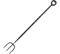 Unibos | Heavy Duty Long Fireside Toasting Fork | Premium Quality Heavy Cast Iron with A Black Finish | Toasting Fork for Log Burners & Open Fires