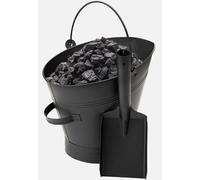 Unibos | Heavy Duty Metal Ash Bucket with Free Shovel - Fireside Storage Coal Ash Bin Fire Log Container | Fireplaces Pits Wood Burning Stove Charcoal Box Outdoor Indoor